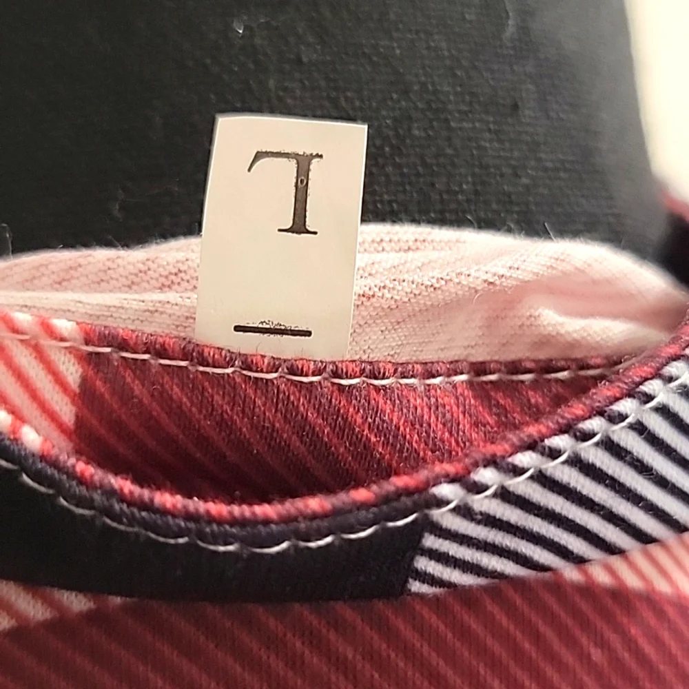 SHEIN Womens red/black/white plaid blouse - Picture 7 of 7